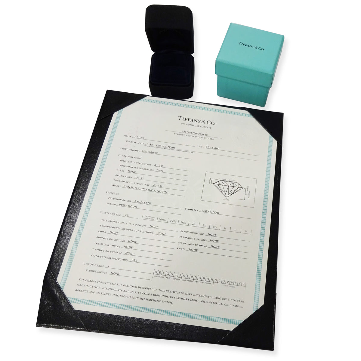 Tiffany & Co. Semi-Bezel Diamond Ring in  Platinum I VS2 0.32 CTW