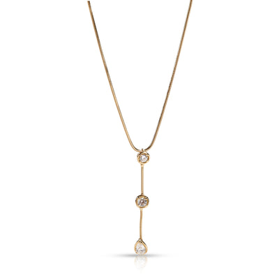 Van Cleef & Arpels Pluie Diamond Necklace in 18K Yellow Gold GIA D VVS1 1 CT
