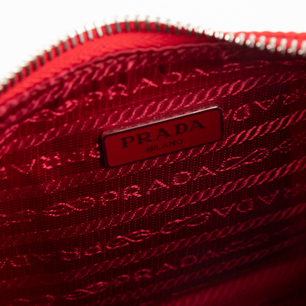 Prada Re-Edition 2005 Mini Bag Nylon Saffiano Leather Strap Red in  Nylon/Saffiano Leather with Silver-tone - US