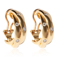 Cartier Constellation Diamond Earrings in 18K Yellow Gold 0.33 CTW