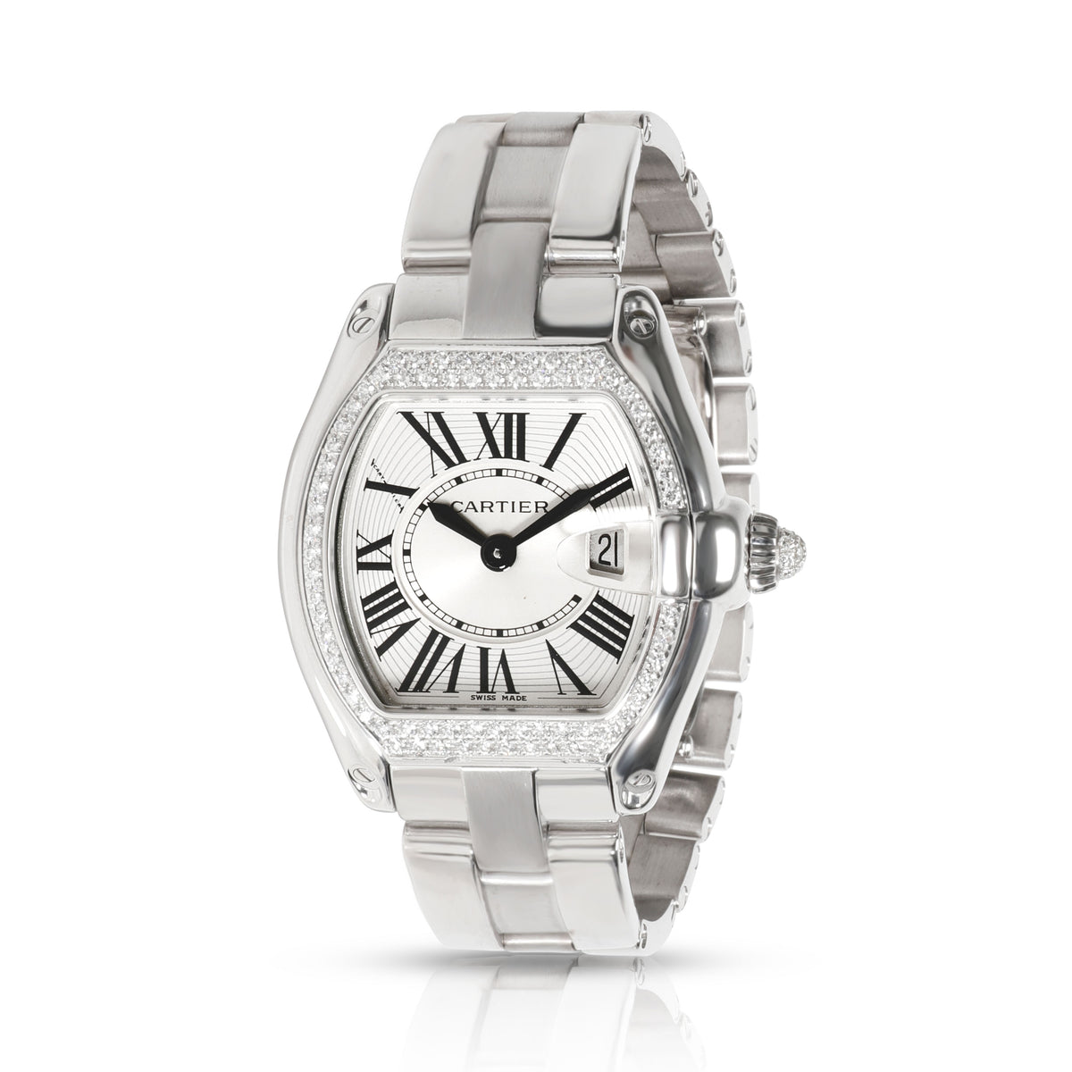 Cartier Roadster WE5002X2 Unisex Watch in 18kt White Gold