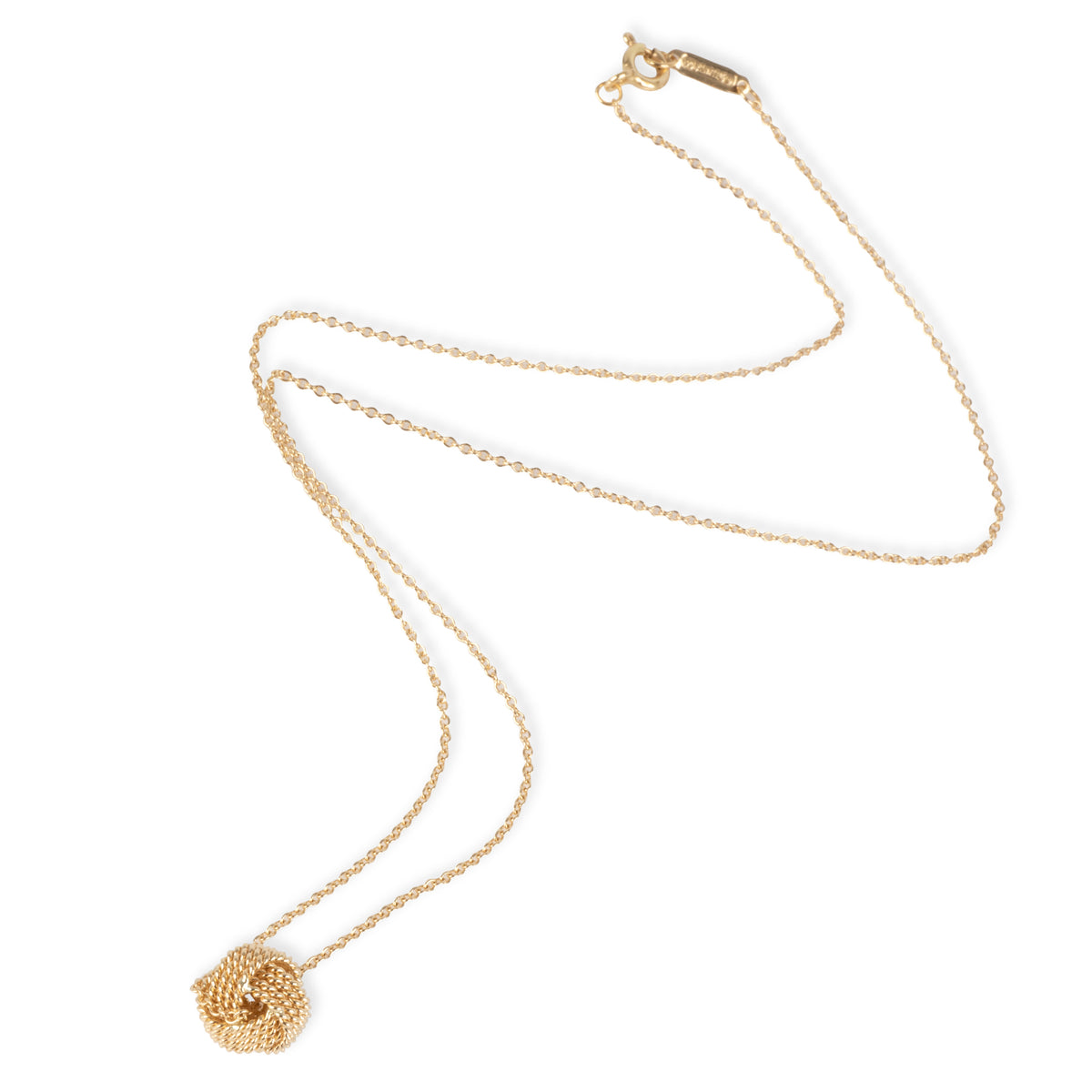 Tiffany & Co. Somerset Knot Necklace in 18K Yellow Gold