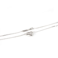 Chopard Happy Diamonds Heart Necklace in 18K White Gold 0.15 CTW