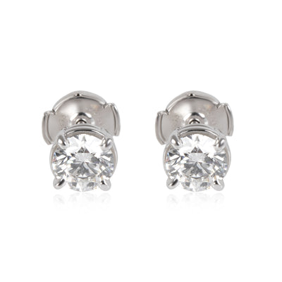 GIA Certified Blue Nile Diamond Stud Earrings in Platinum (1.25 ctw E/IF)
