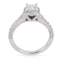 Vera Wang Love Collection Diamond Engagement Ring in 14K White Gold 0.85 CTW