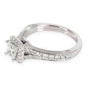 Vera Wang Love Collection Diamond Engagement Ring in 14K White Gold 0.85 CTW