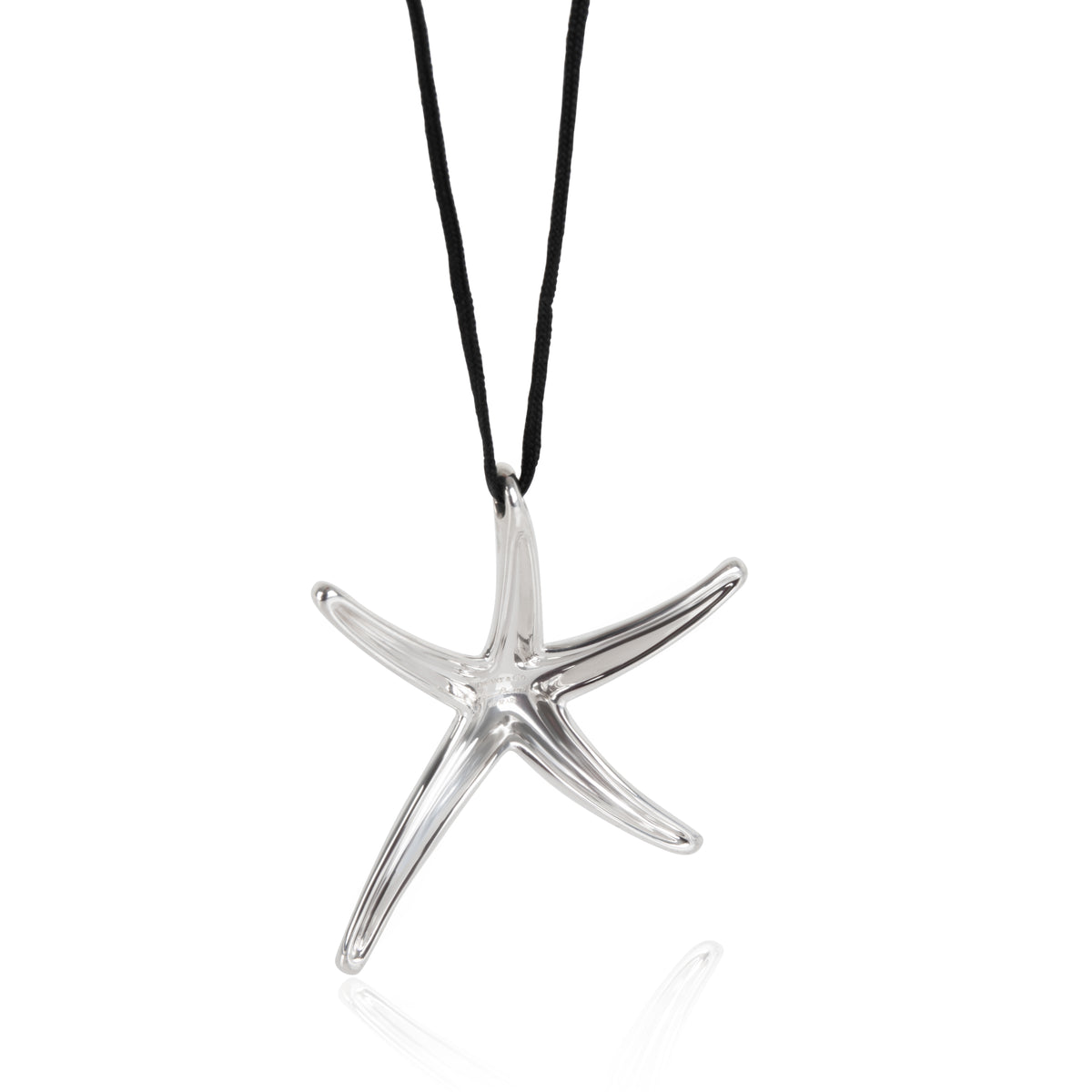 Tiffany & Co. Elsa Peretti Starfish Cord Necklace in  Sterling Silver