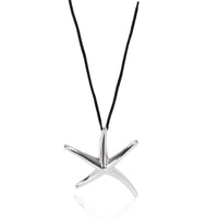 Tiffany & Co. Elsa Peretti Starfish Cord Necklace in  Sterling Silver