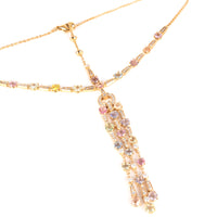 Bulgari Rosette Diamond & Sapphire Necklace in 18K Yellow Gold 1.90 CTW