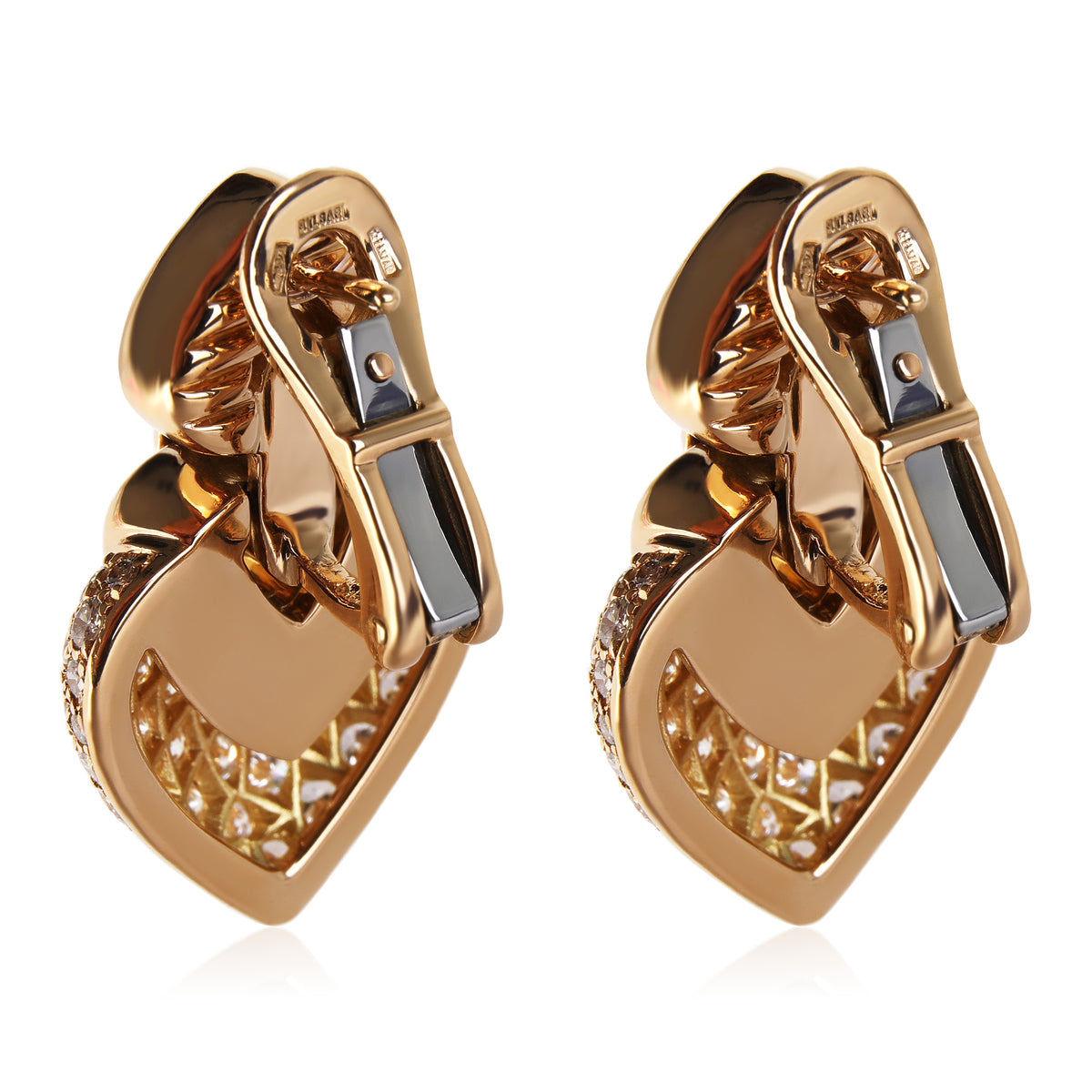 Bvlgari  Diamond Earrings in 18K Yellow Gold 3 CTW