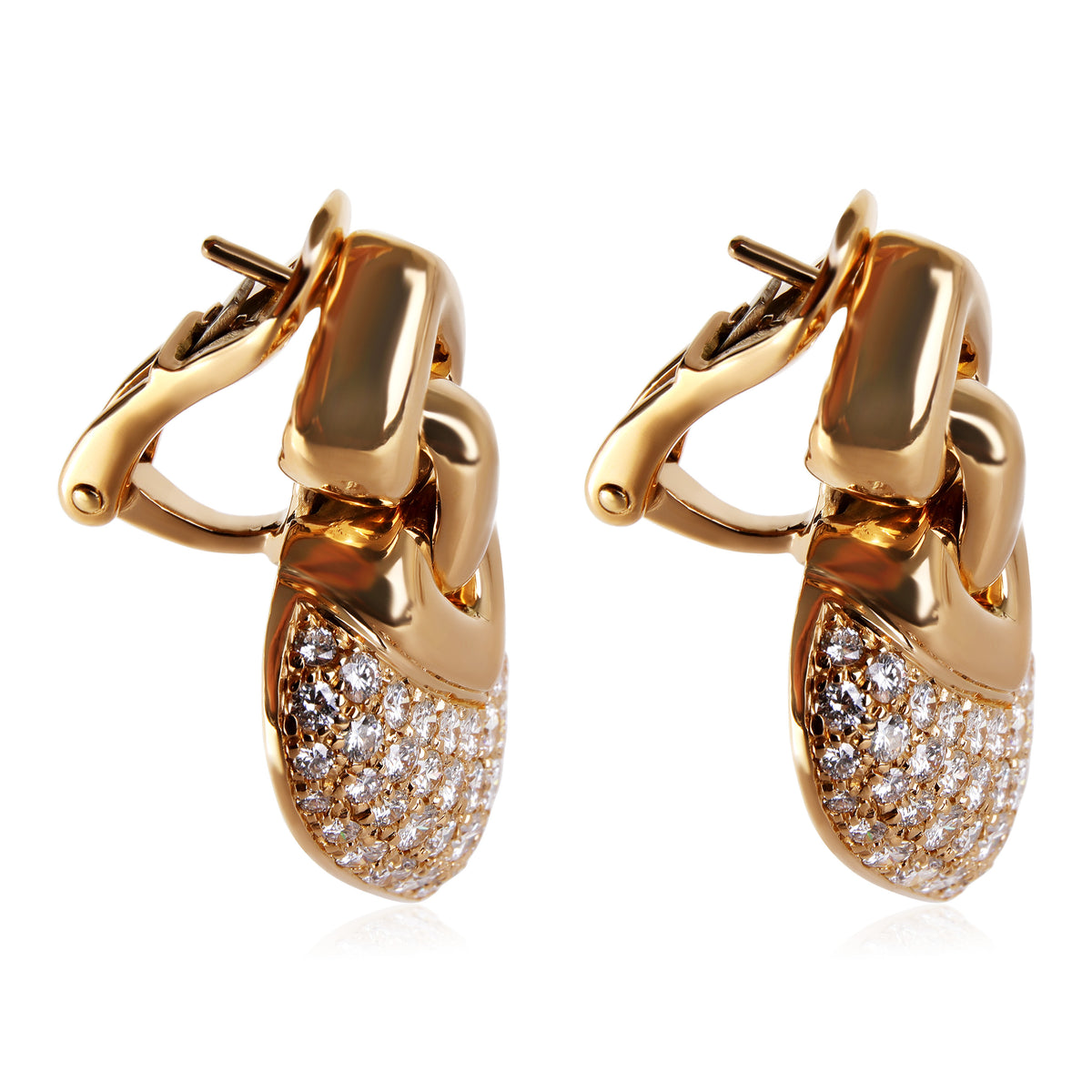 Bvlgari  Diamond Earrings in 18K Yellow Gold 3 CTW