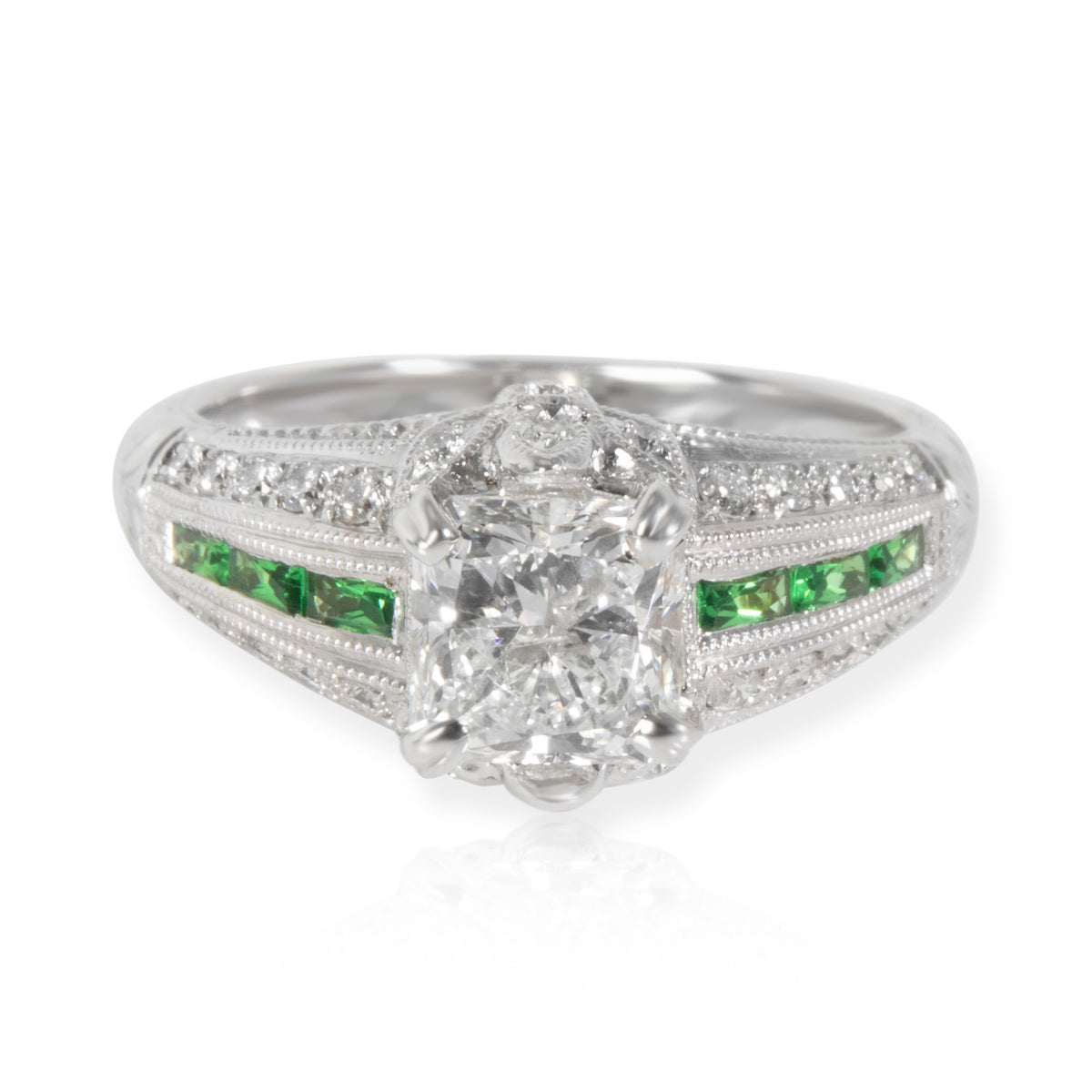 Beverley K Diamond Engagement Ring in 18K White Gold E SI1 1.56 CTW