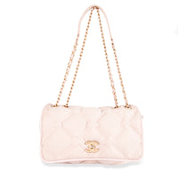 Chanel Pink Quilted Calfskin Leather Chesterfield Jumbo Flap Bag
