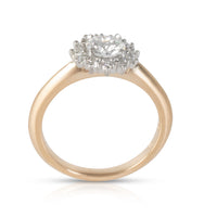GIA Certified Diamond Engagement Ring in 18K Yellow Gold G VVS1 0.75 CTW