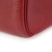 Hermès Rouge Garance Clémence Leather Lindy 34 – FashionsZila