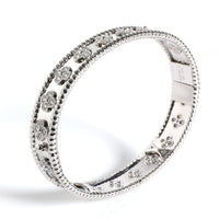 Van Cleef & Arpels Perlee Diamond Bracelet in 18K White Gold 1.78 CTW