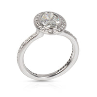 Ritani Halo Diamond Engagement Ring in  Platinum GIA Certified G VS2 1.4 CTW