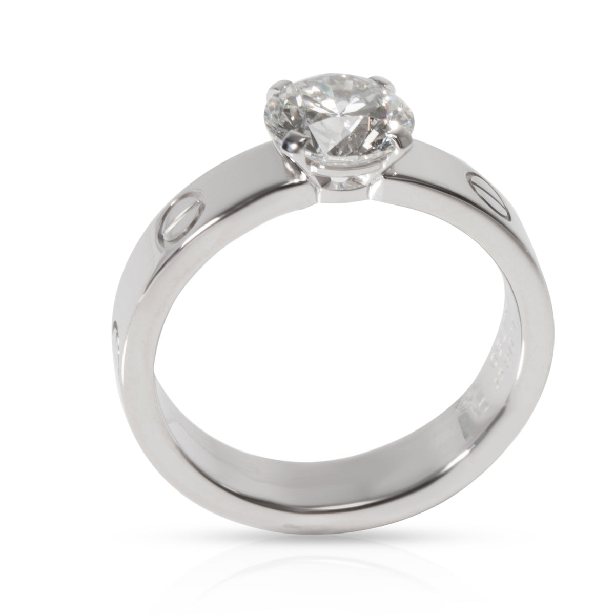 Cartier Love Diamond Engagement Ring in 18K White Gold 1.08 CTW