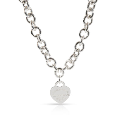 Tiffany & Co. Return to Tiffany Heart Tag Necklace in  Sterling Silver