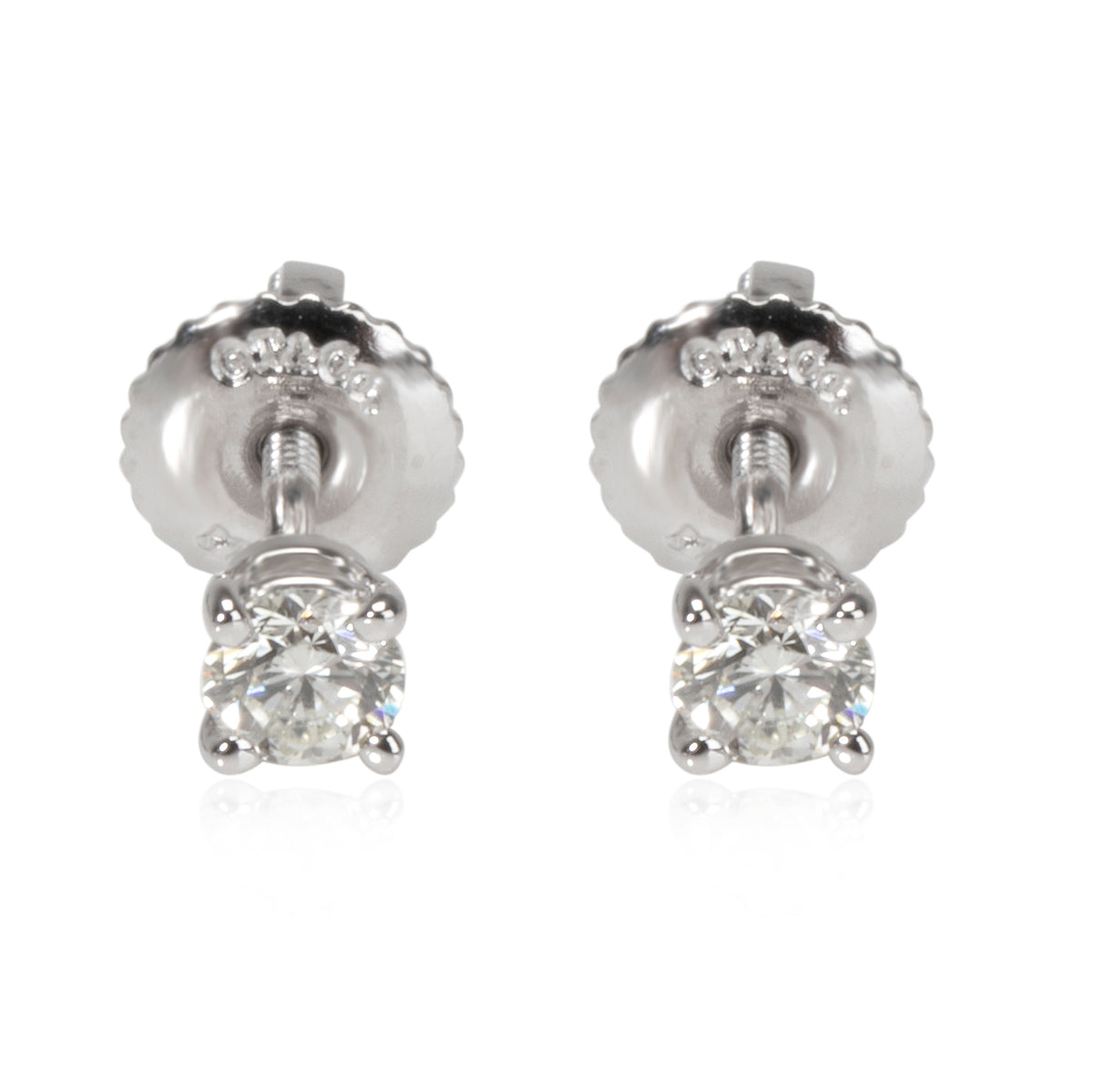 Tiffany & Co. Diamond Stud Earrings in  Platinum 0.24 CTW