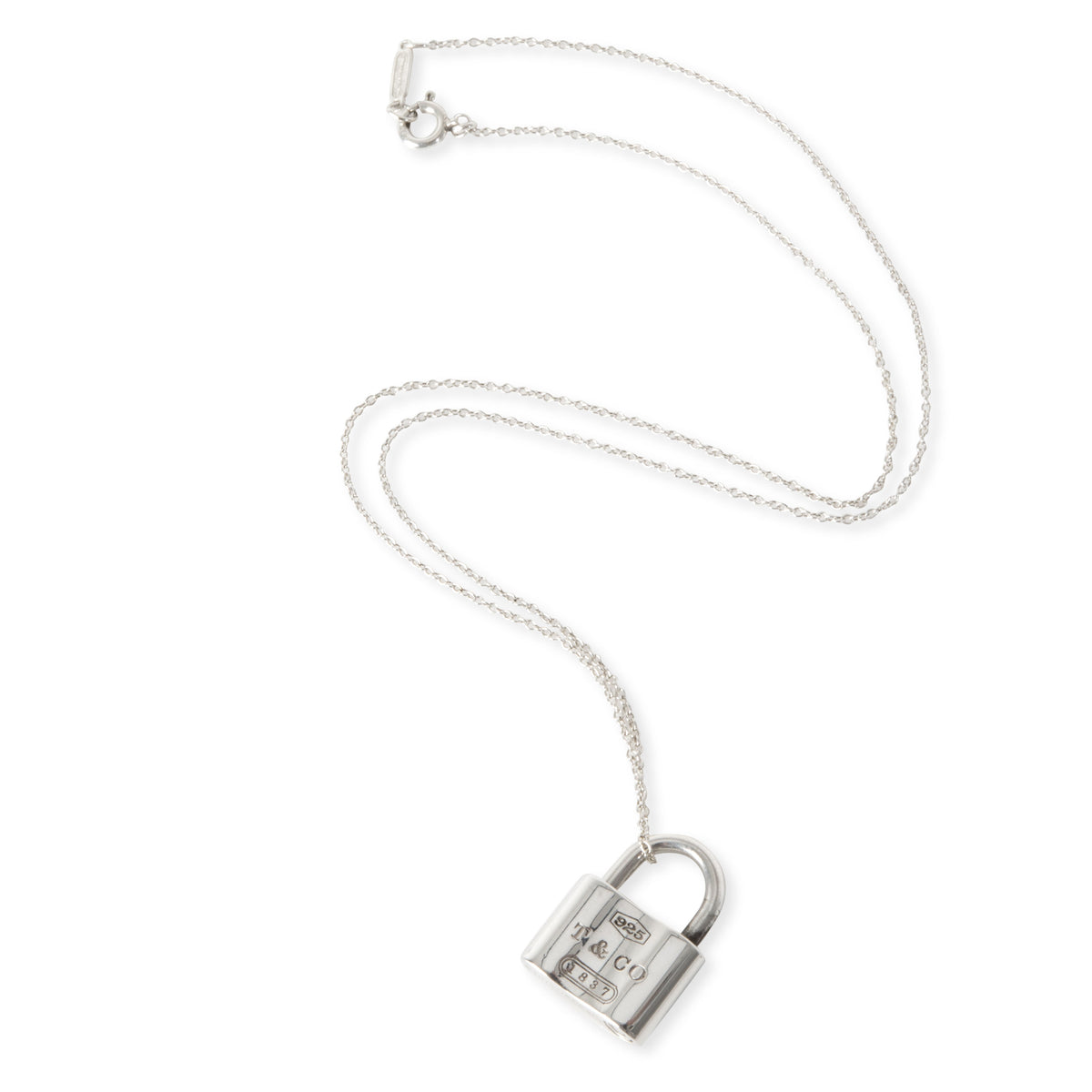 Tiffany & Co. 1837 Padlock Pendant in Sterling Silver