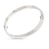 Cartier Love Diamond Bracelet in 18K White Gold 0.40 CTW