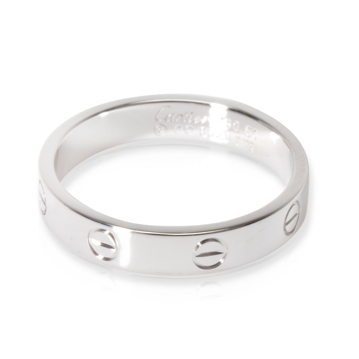 Cartier Love Ring in 18K White Gold 4mm Size 61