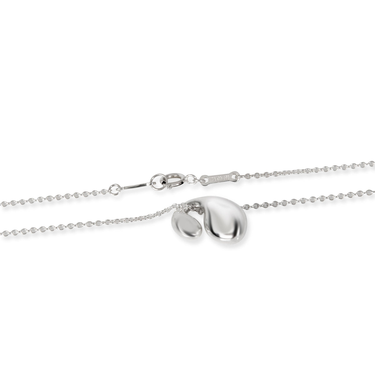 Tiffany & Co. Elsa Peretti Double Teardrop Necklace in Sterling Silver
