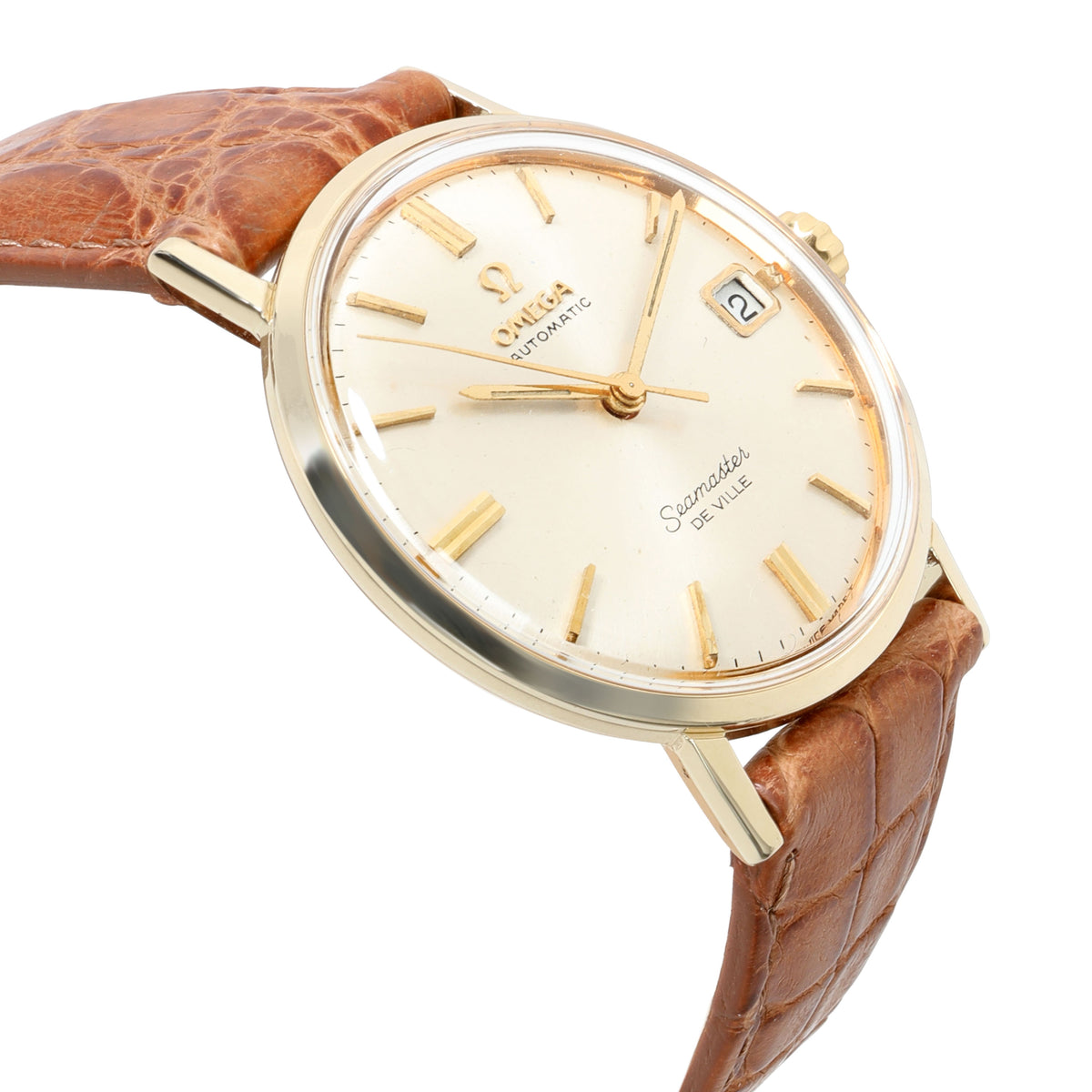 Omega Seamaster DeVille 166.002 Men's Watch in 14kt Yellow Gold