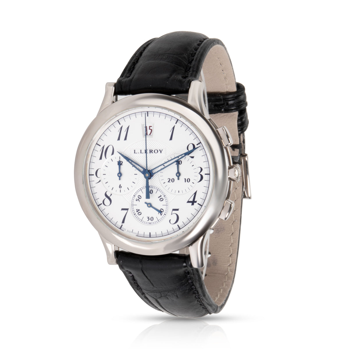 L.Leroy Osmior Mens Watch in 18kt White Gold