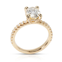 James Allen Oval Diamond Engagement Ring in 14K Yellow Gold GIA F VS2 1.33 CTW