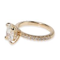 James Allen Oval Diamond Engagement Ring in 14K Yellow Gold GIA F VS2 1.33 CTW