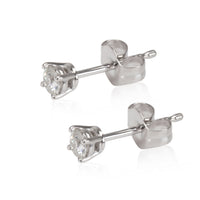 Diamond Stud Earring in 14K White Gold 0.16 CTW