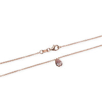 GIA Certified Pear Shape Fancy Intense Pink Diamond Bezel Necklace VS1 0.51 CT