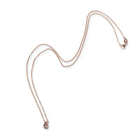 GIA Certified Pear Shape Fancy Intense Pink Diamond Bezel Necklace VS1 0.51 CT