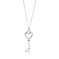 Tiffany & Co. Keys Diamond Necklace in 18K White Gold 0.05 CTW