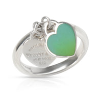 Tiffany & Co. Return to Tiffany Double Heart Charm Ring with in Sterling Silver