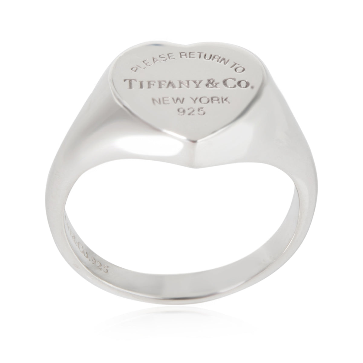 Tiffany Return to Tiffany Heart Signet Ring in Sterling