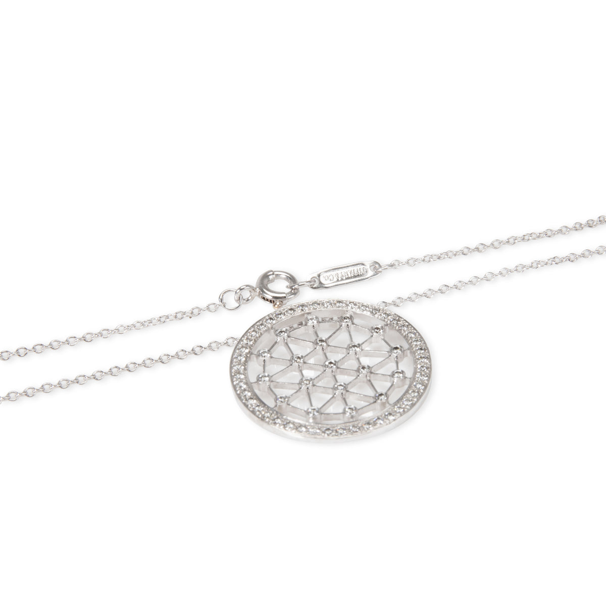 Tiffany & Co. Viole Diamond Necklace in  Platinum 0.38 CTW
