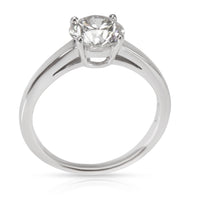 Bulgari Griffe Diamond Engagement Ring in  Platinum GIA G VVS2 1.04 CTW