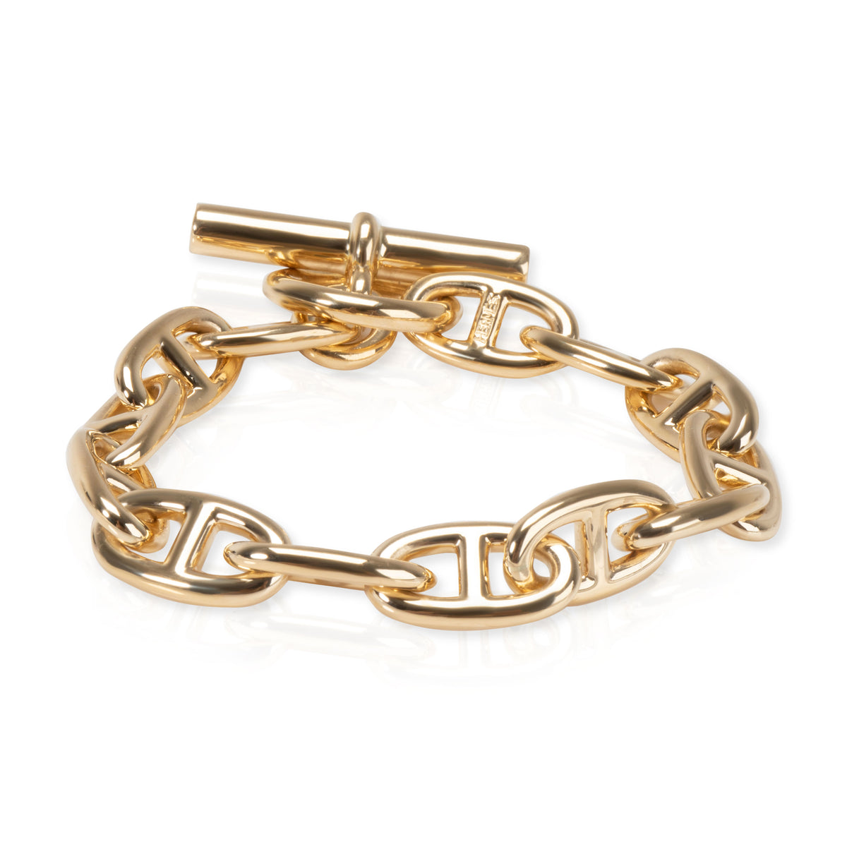 Hermès Chaine D'ancre Toggle Bracelet in 18K Yellow Gold
