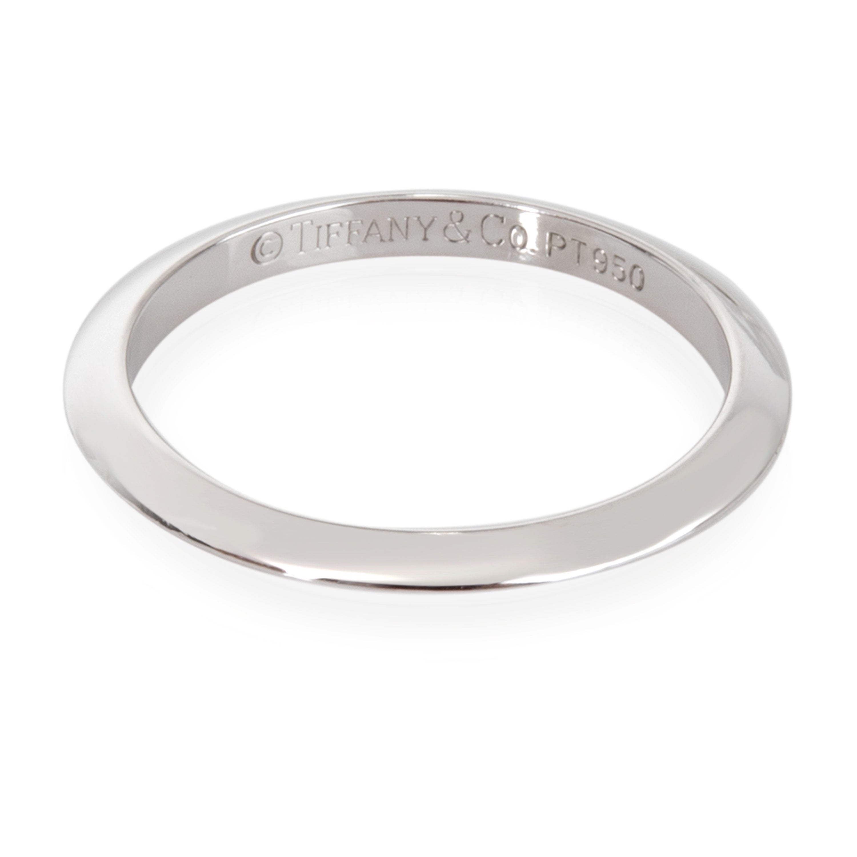 Tiffany & Co. Classic Knife Edge Wedding Band in Platinum 2mm 
