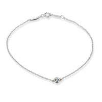 Tiffany & Co. Elsa Peretti Color by the Yard Aquamarine Bracelet Sterling Silver