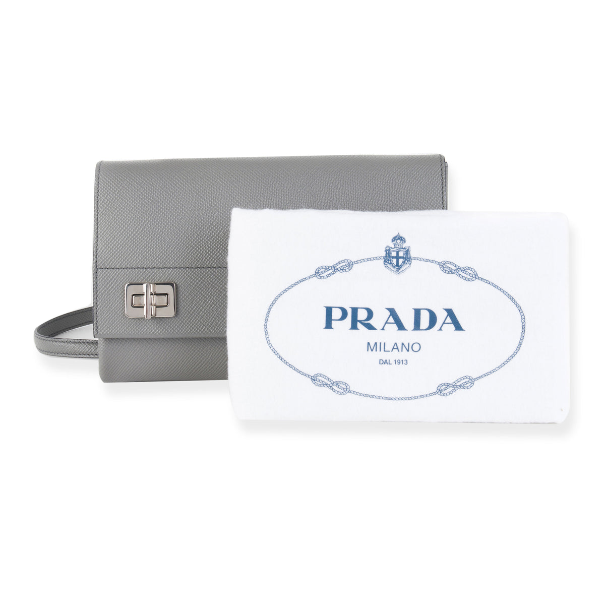 Prada Glicine Saffiano Leather Pattina Chain Shoulder Bag by WP Diamonds –  myGemma