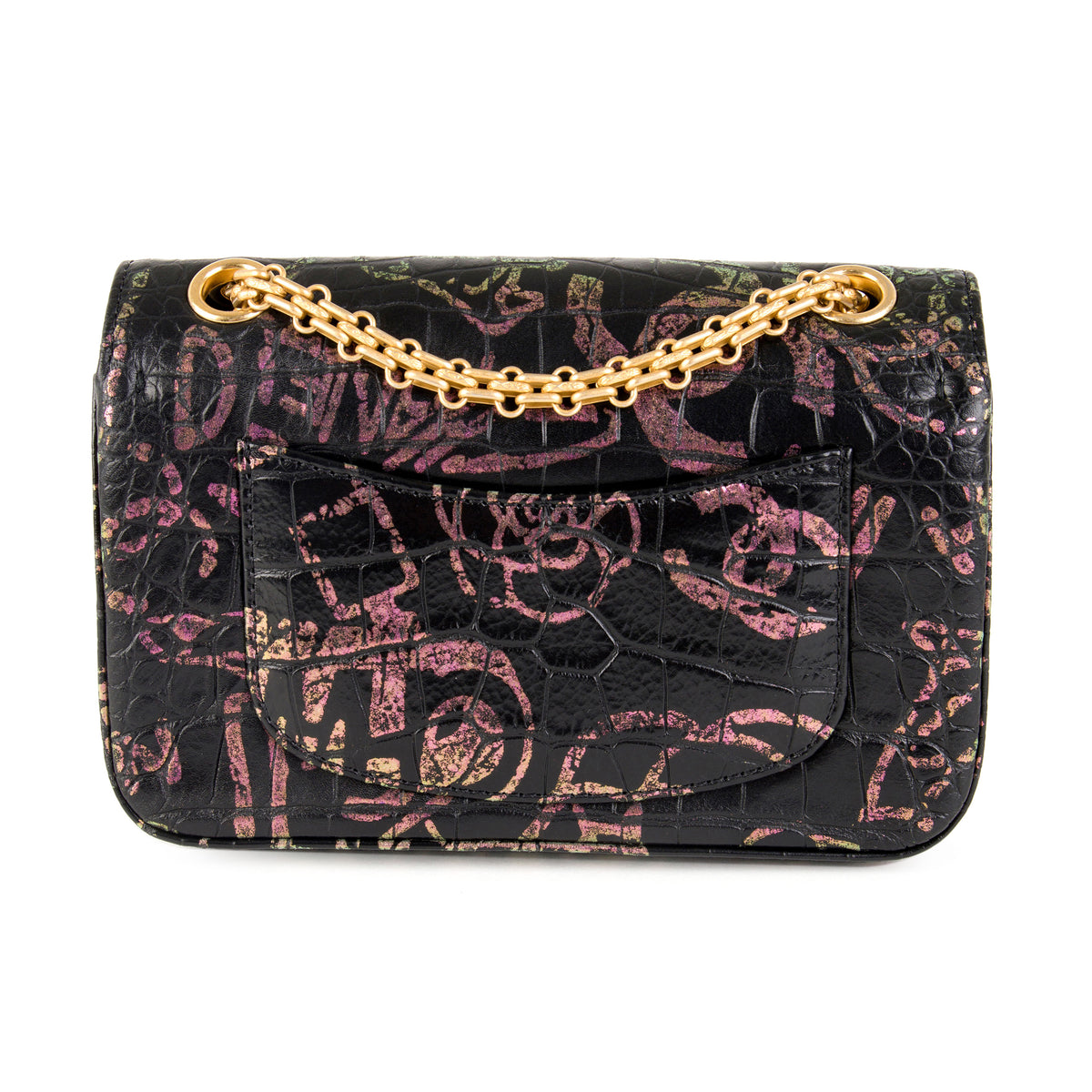 Chanel Black Crocodile Embossed Graffiti Reissue 2.55 224 Mini Flap Bag by  WP Diamonds – myGemma, CH