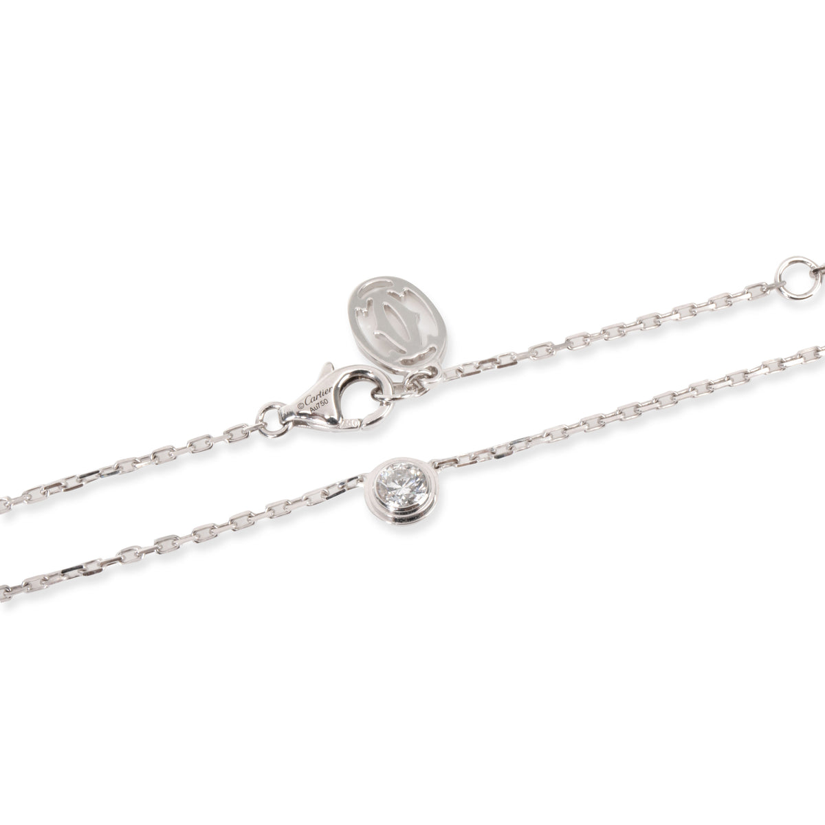 Cartier Diamants Legers Diamond Necklace in 18K White Gold 0.18 CTW
