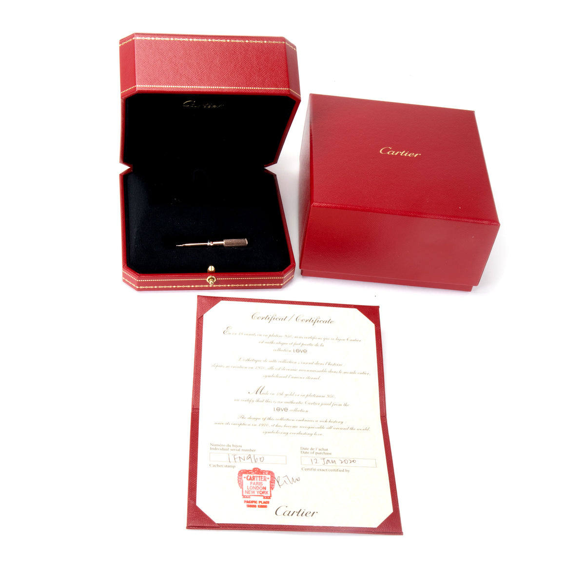 Cartier Love Bracelet in 18K Rose Gold Size 19