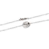 Cartier Trinity Ruban Diamond Necklace in 18K White Gold H VS2 2.51 CTW