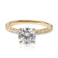 James Allen Diamond Engagement Ring in 18K Yellow Gold GIA  F VVS2 1.24 CTW