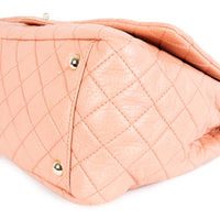 Chanel Pink Quilted Calfskin XXL Travel Flap Bag